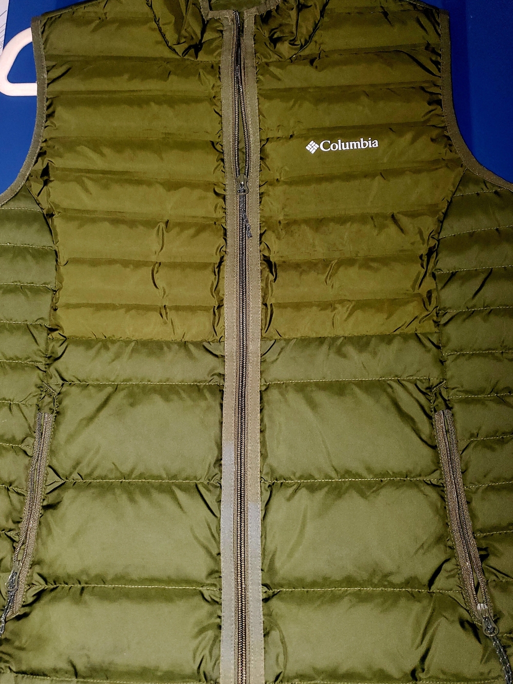 Womens Columbia Puffer Vest 650 / Hunter Green